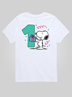 Toddler Peanuts 1st Birthday Short Sleeve Graphic Tee