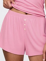 Mini Rib PJ Shorts