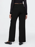 365 Mid Rise Satin-Trim Trousers