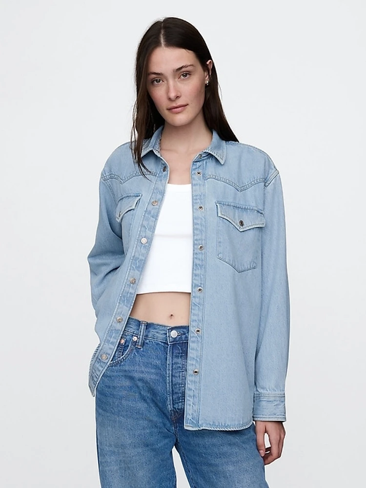 Denim Western Shirt