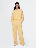 Seamed Wide-Leg Sweatpants