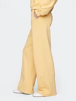 Seamed Wide-Leg Sweatpants