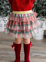 Sweet Wink Holiday Plaid Tiered Tutu