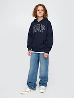 Kids Vintage Soft  Logo Zip Hoodie
