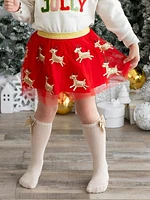 Sweet Wink Reindeer Sequin Holiday Tutu