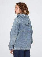 Kids UltraSoft Denim Hooded Jacket