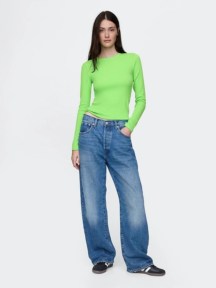 Modern Rib Cropped T-Shirt