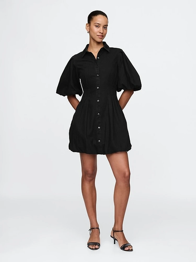 Bubble Mini Shirtdress