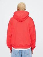 Oversized Chenille Logo Hoodie