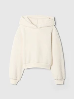 Kids Sherpa Cropped Hoodie