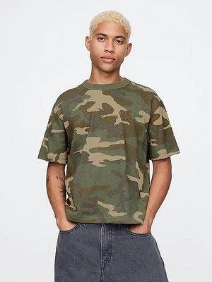 Heavyweight Cropped Camo T-Shirt