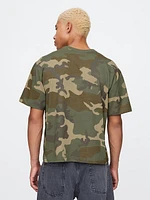 Heavyweight Cropped Camo T-Shirt