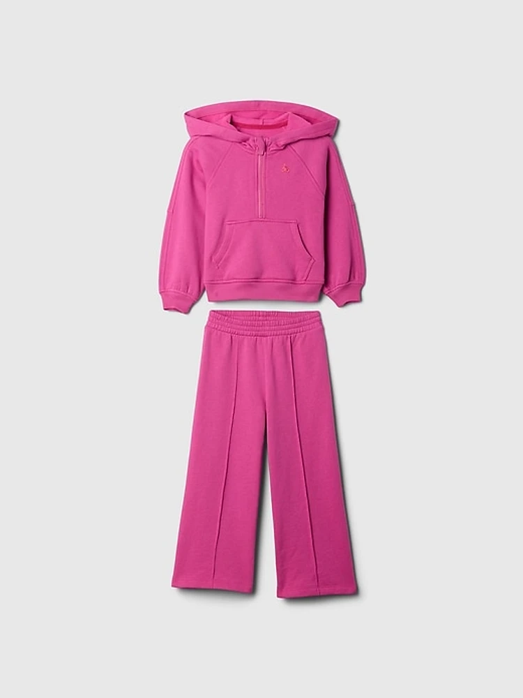 Baby & Toddler Half-Zip Hoodie Sweat Set