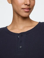 Waffle Henley PJ Shirt