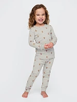 Baby & Toddler Organic Brushed Cotton Holiday PJ Set