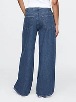 Mid Rise Cargo Baggy Jeans