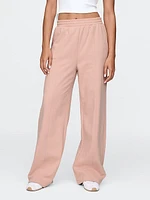 Seamed Wide-Leg Sweatpants