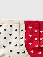 Heart Crew Socks