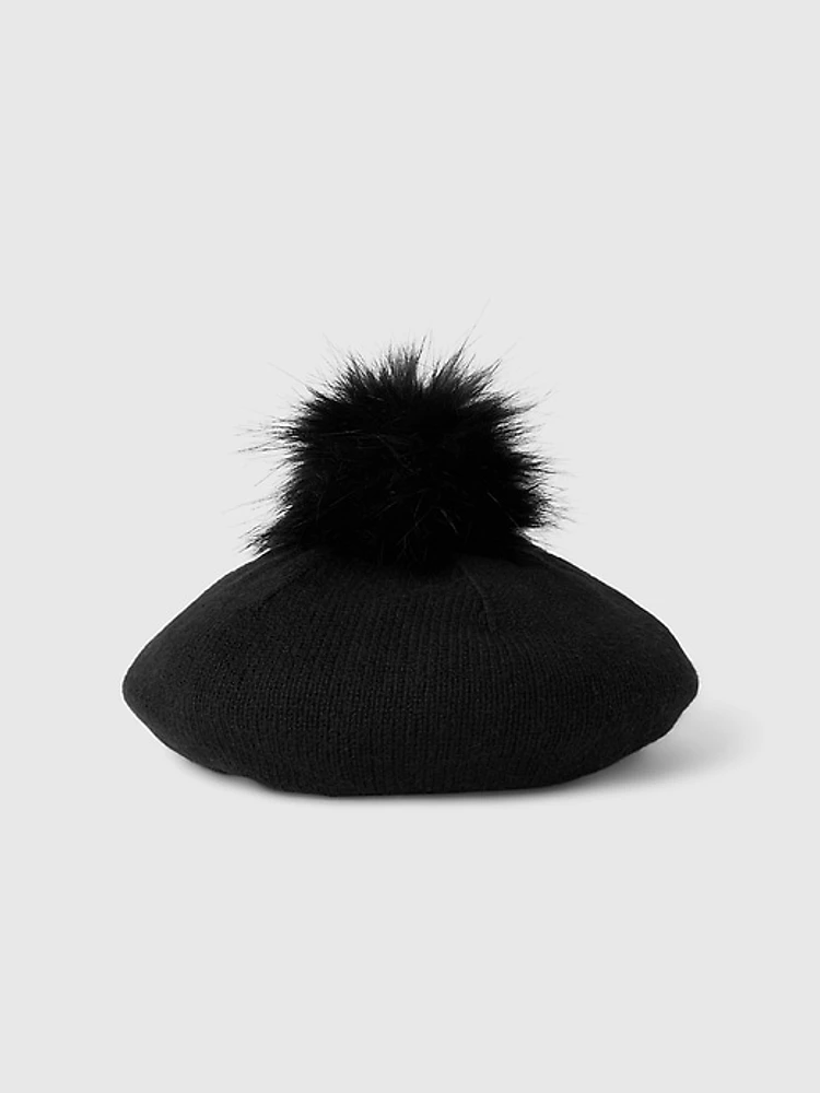 Kids CashSoft Pom Beret