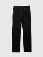 High Rise Velvet '90s Straight Pants