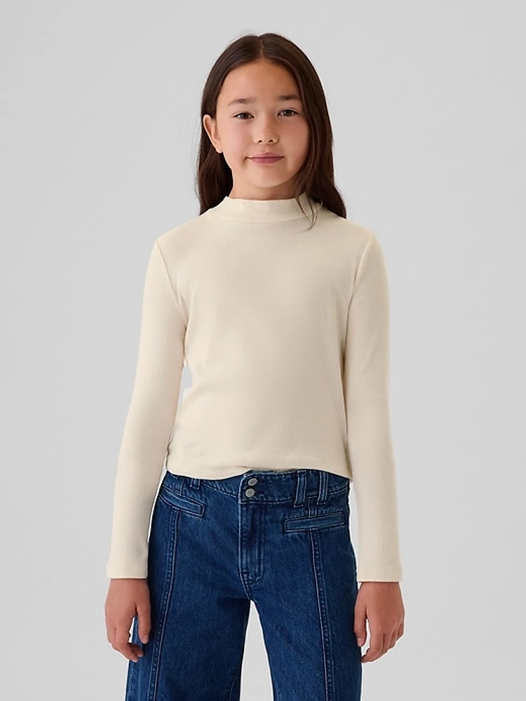 Kids Rib Mockneck T-Shirt