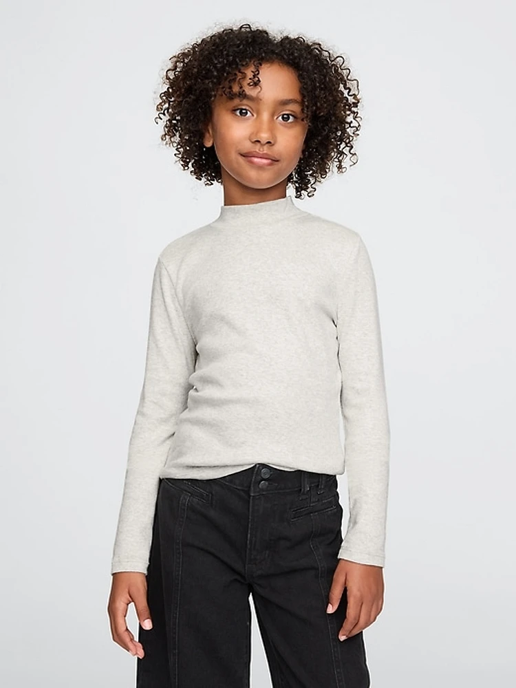 Kids Rib Mockneck T-Shirt