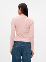 Modern Rib Cropped T-Shirt