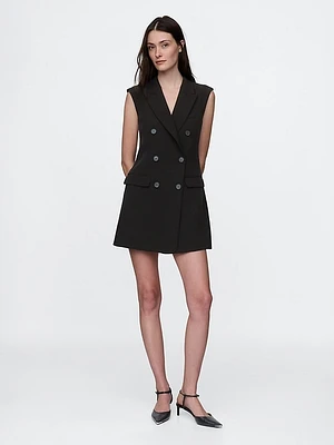 BiStretch Double-Breasted Blazer Mini Dress