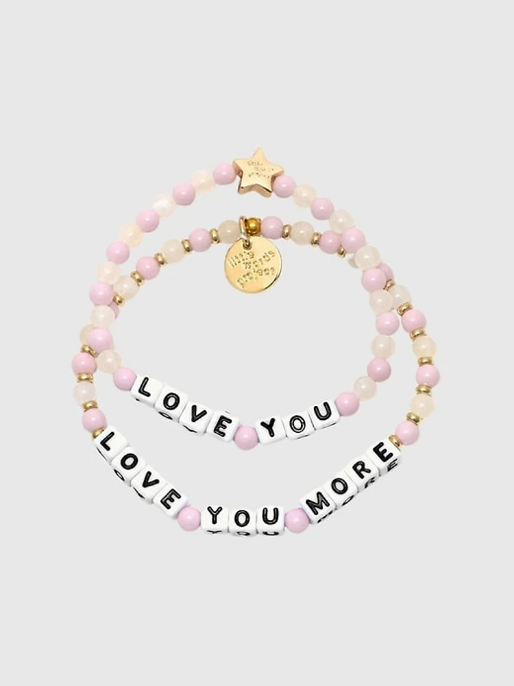 Little Words Project Love You More Family Bracelet Set