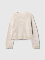 Kids Boxy Crewneck Sweater