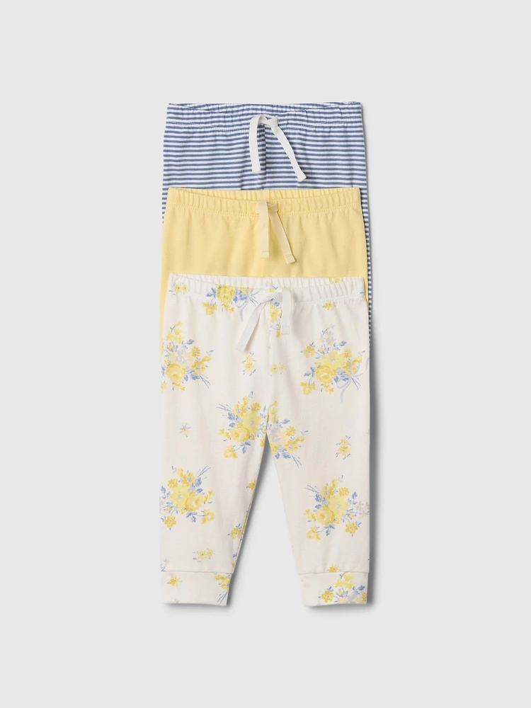 Baby First Favorites Organic Cotton Pull-On Pants (3-Pack