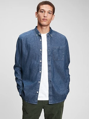 GapHeritage Denim Western Shirt