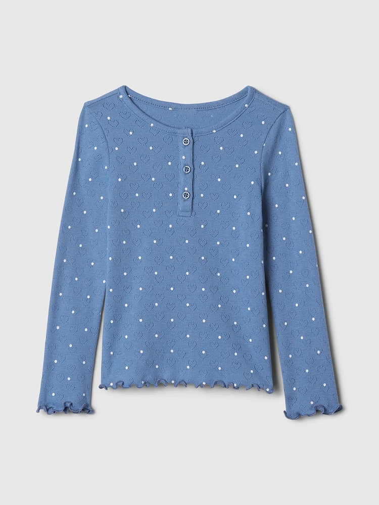Baby & Toddler Pointelle Henley Shirt