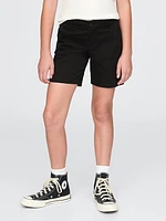 Kids Mid Rise Uniform Bermuda Shorts