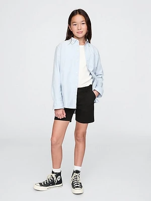 Kids Mid Rise Uniform Bermuda Shorts