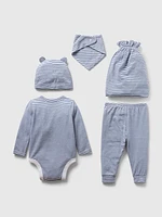 Baby 100% Organic Cotton 5-Piece Gift Set