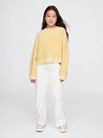 Kids Boxy Crewneck Sweater