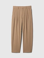 365 High Rise Brushed Twill Pleated Taper Trousers