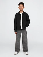 Kids Waffle Zip Shirt Jacket