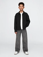 Kids Waffle Zip Shirt Jacket