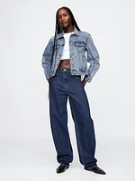 Barrel-Sleeve Icon Denim Jacket