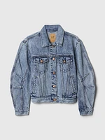 Barrel-Sleeve Icon Denim Jacket