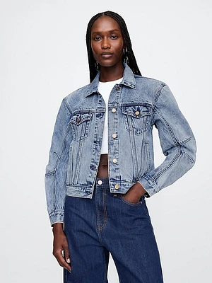 Barrel-Sleeve Icon Denim Jacket