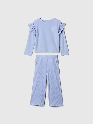 Baby & Toddler Softspun Ruffle Outfit Set