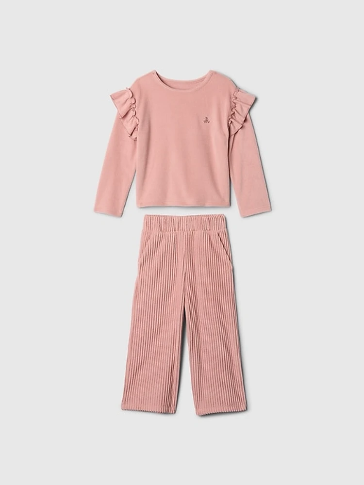 Baby & Toddler Softspun Ruffle Outfit Set