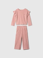 Baby & Toddler Softspun Ruffle Outfit Set