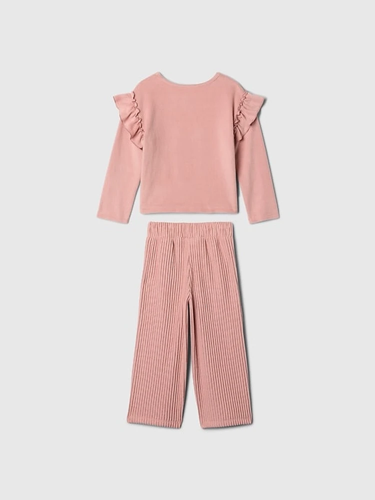 Baby & Toddler Softspun Ruffle Outfit Set