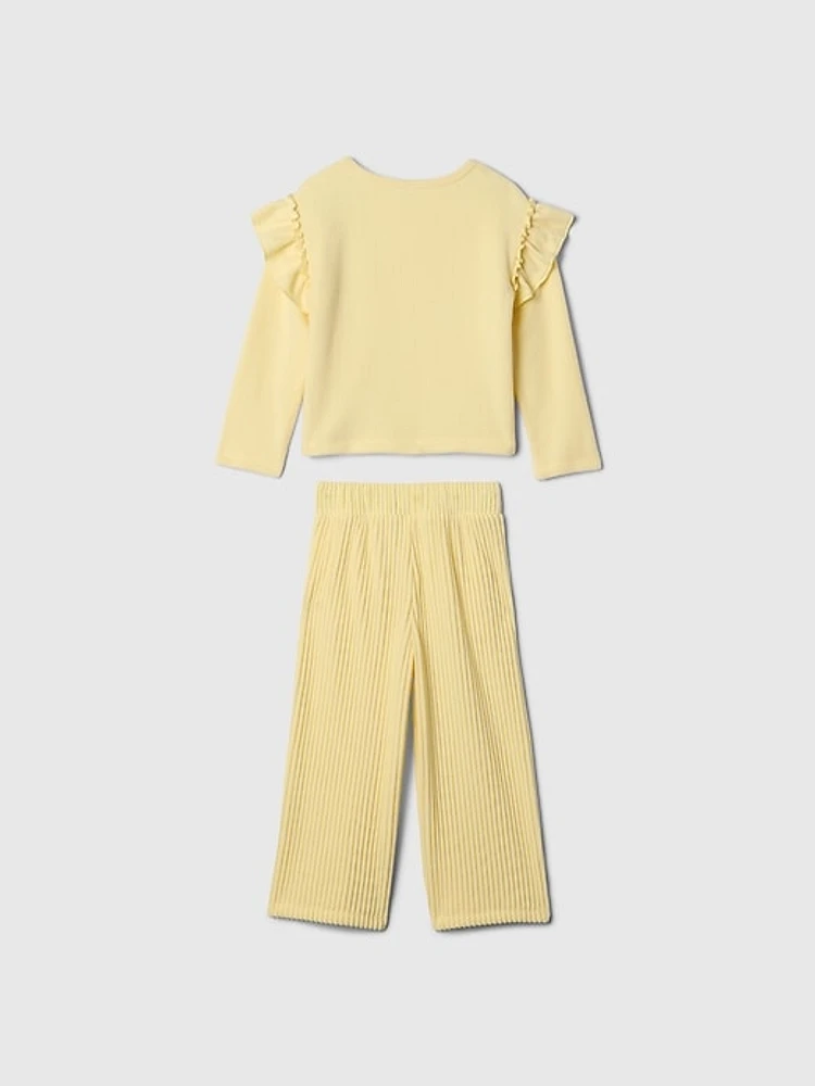 Baby & Toddler Softspun Ruffle Outfit Set