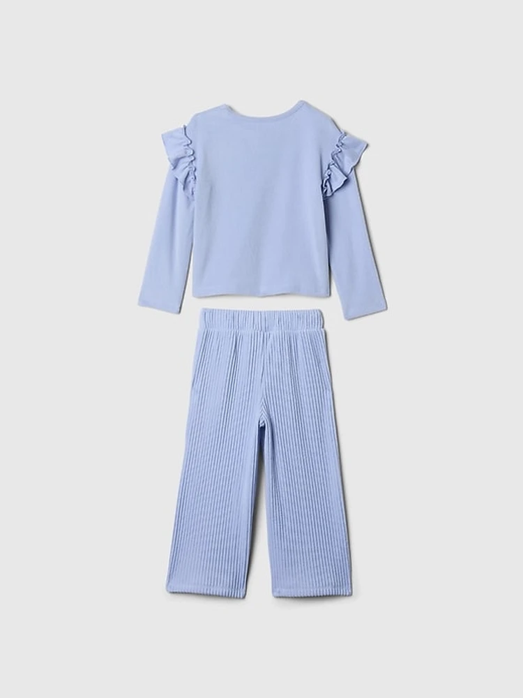 Baby & Toddler Softspun Ruffle Outfit Set