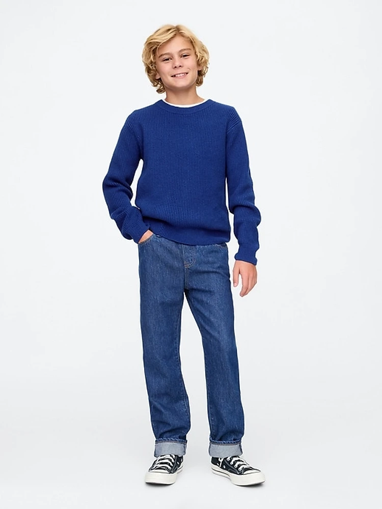 CashSoft Rib Crewneck Sweater